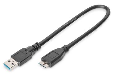 USB-A – Micro-B Anschlusskabel, 0,25m 