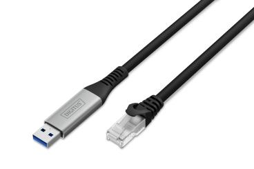 USB-A - RJ45 Ethernet Kabel, 1Gbit/s, 15m 