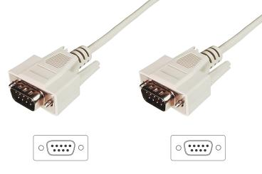 Datentransfer Anschlusskabel, D-Sub9/St - D-Sub9/St 