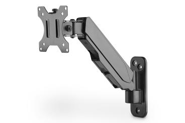 Universeller Single Monitorhalter mit Gasdruckfeder, Wandmontage 