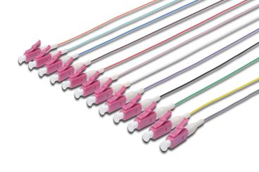 Durchgefärbte LC Simplex OM4 Pigtails 