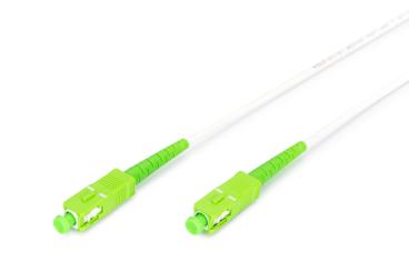Glasfaser Patchkabel, stahlarmiert, simplex, singlemode, SC/APC – SC/APC, 1 m 