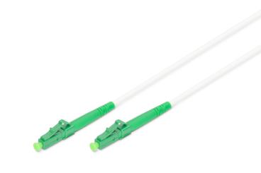 Glasfaser Patchkabel, stahlarmiert, simplex, singlemode, LC/APC – LC/APC, 20 m 