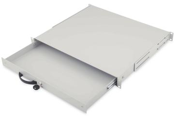 Abschließbare Schublade für 482,6 mm (19") Netzwerk- und Serverschränke, 1HE 