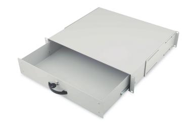 Abschließbare Schublade für 482,6 mm (19") Netzwerk- und Serverschränke, 2HE 