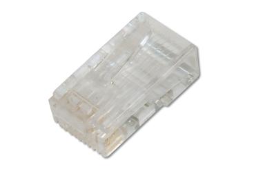 CAT 6 Modularstecker für Rundkabel, ungeschirmt, 100 Stk. 