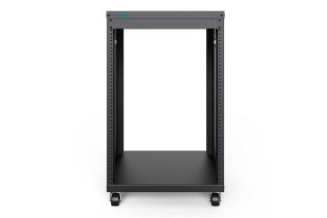 Universal 19-Zoll Equipment Rack mit Rollen, 16HE 