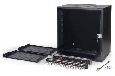 Netzwerk-Set SOHO Pro, 483 mm (19") - 12HE, 540 x 400 mm (B x T) 
