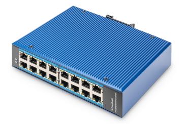 16 Port Gigabit Ethernet Netzwerk Switch, Industrial, Unmanaged 