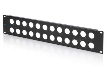 2HE Rackblende für 24 x D-Type Module 