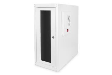 Computergehäuse mit eingebautem Filterlüfter und Nivellierfüßen 