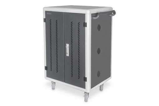 Mobiler Ladeschrank für 30 Notebooks / Tablets bis 16 Zoll, Datensynchronisation, UV-C, USB-A 